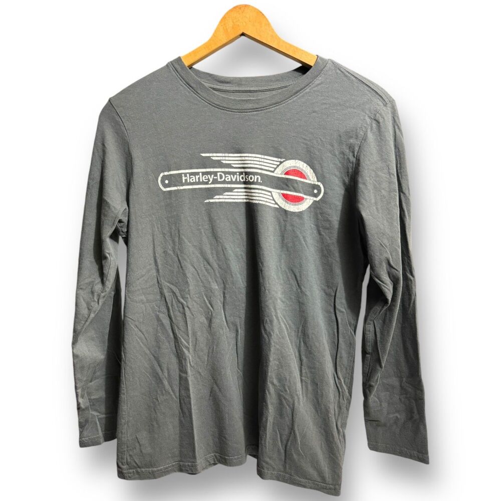Harley-Davidson Logo Long Sleeve T-Shirt | Gray | Size L